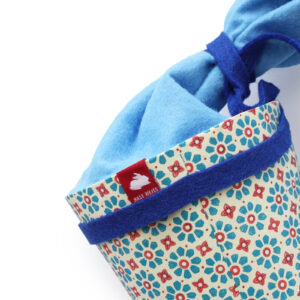 Schultüte, blaue Muster