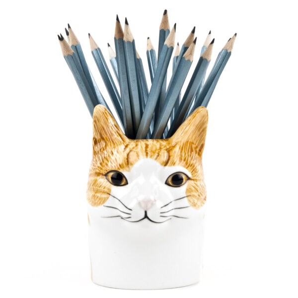 White_Yellow_Cat_PENCIL_CUP