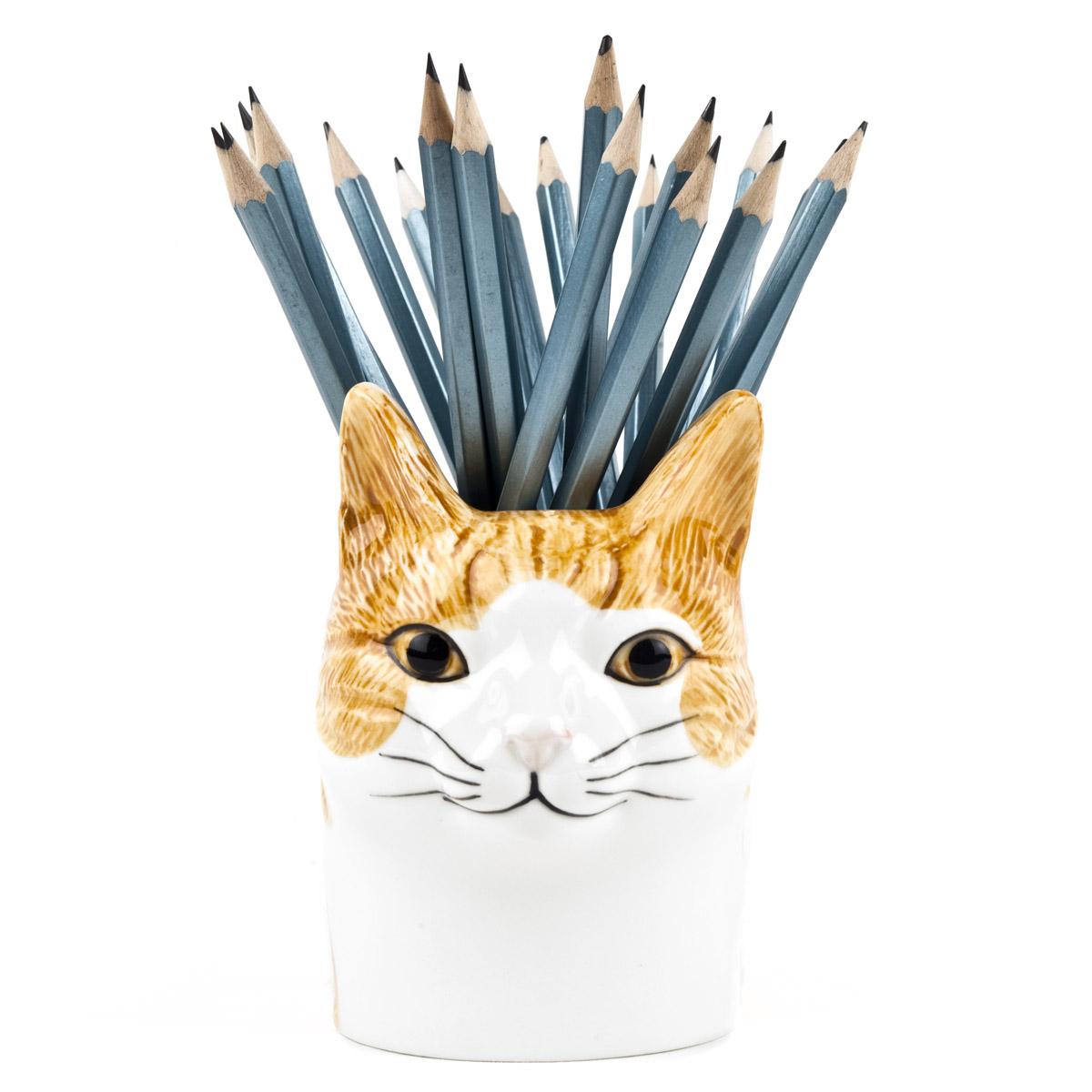 White_Yellow_Cat_PENCIL_CUP