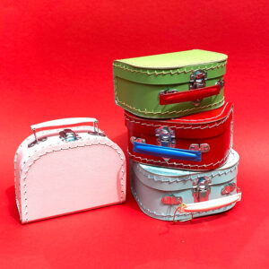 Cardboard suitcase, tiny